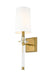 Z-Lite Canada - One Light Wall Sconce - Sophia - Rubbed Brass- Union Lighting Luminaires Decor