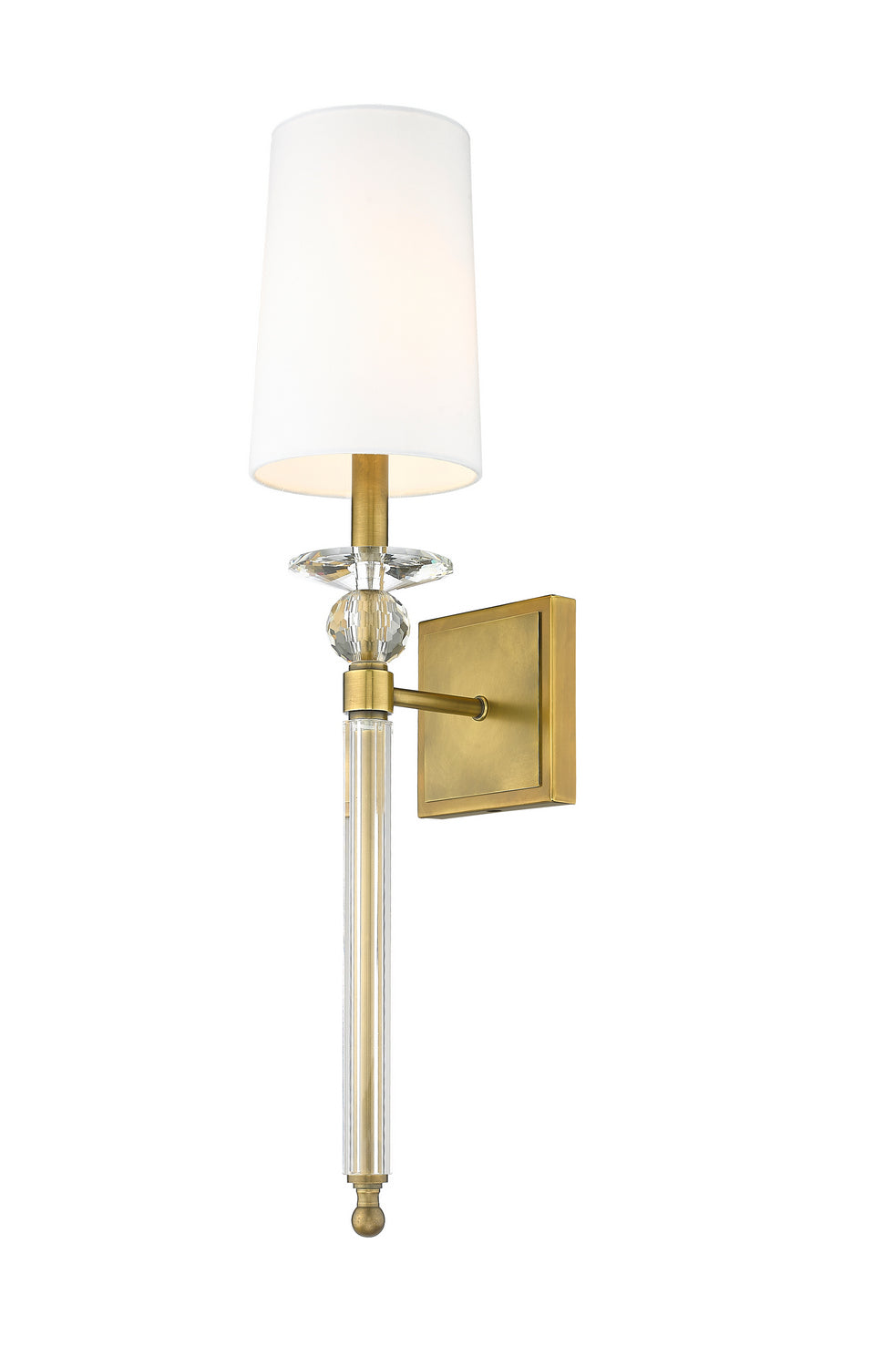Z-Lite Canada - One Light Wall Sconce - Ava - Rubbed Brass- Union Lighting Luminaires Decor