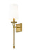 Z-Lite Canada - One Light Wall Sconce - Mia - Rubbed Brass- Union Lighting Luminaires Decor