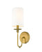 Z-Lite Canada - One Light Wall Sconce - Ella - Rubbed Brass- Union Lighting Luminaires Decor