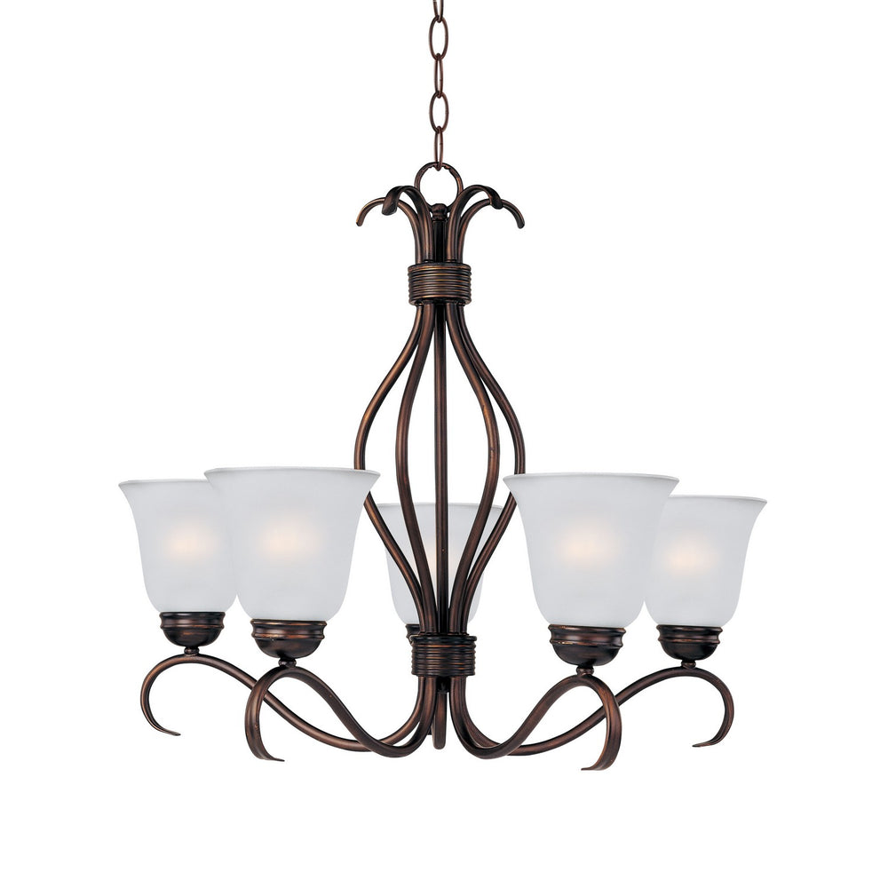 Maxim - Five Light Chandelier - Basix - Oil Rubbed Bronze- Union Lighting Luminaires Decor