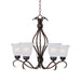Maxim - Five Light Chandelier - Basix - Oil Rubbed Bronze- Union Lighting Luminaires Decor
