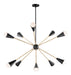 Maxim - LED Pendant - Lovell - Black / Satin Brass- Union Lighting Luminaires Decor