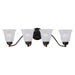 Maxim - Four Light Bath Vanity - Basix - Oil Rubbed Bronze- Union Lighting Luminaires Decor