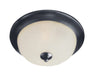 Maxim - Three Light Flush Mount - Essentials - 583x - Black- Union Lighting Luminaires Decor