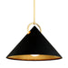 Corbett Lighting Canada - One Light Pendant - Charm - Gold Leaf/Soft Black Combo- Union Lighting Luminaires Decor