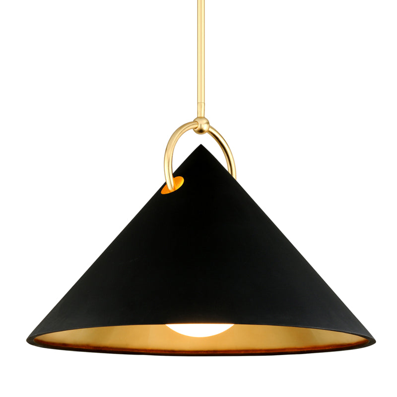 Corbett Lighting Canada - One Light Pendant - Charm - Gold Leaf- Union Lighting Luminaires Decor