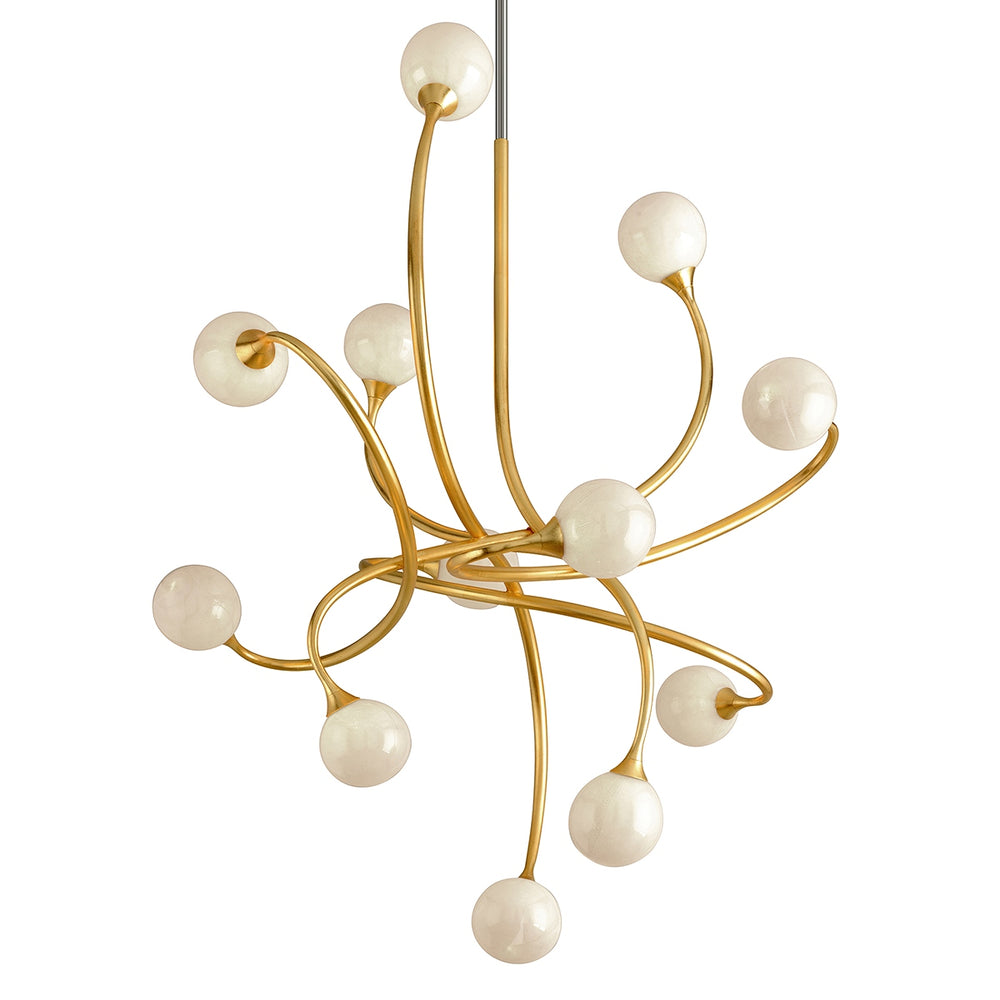Corbett Lighting Canada - 12 Light Chandelier - Signature - Gold Leaf- Union Lighting Luminaires Decor