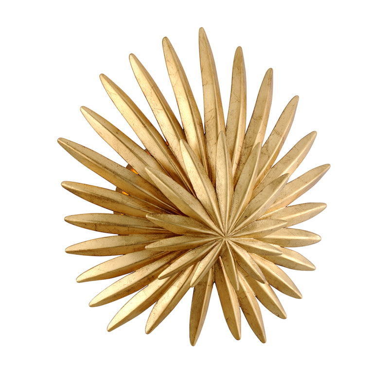 Corbett Lighting Canada - One Light Wall Sconce - Savvy - Vintage Gold Leaf- Union Lighting Luminaires Decor