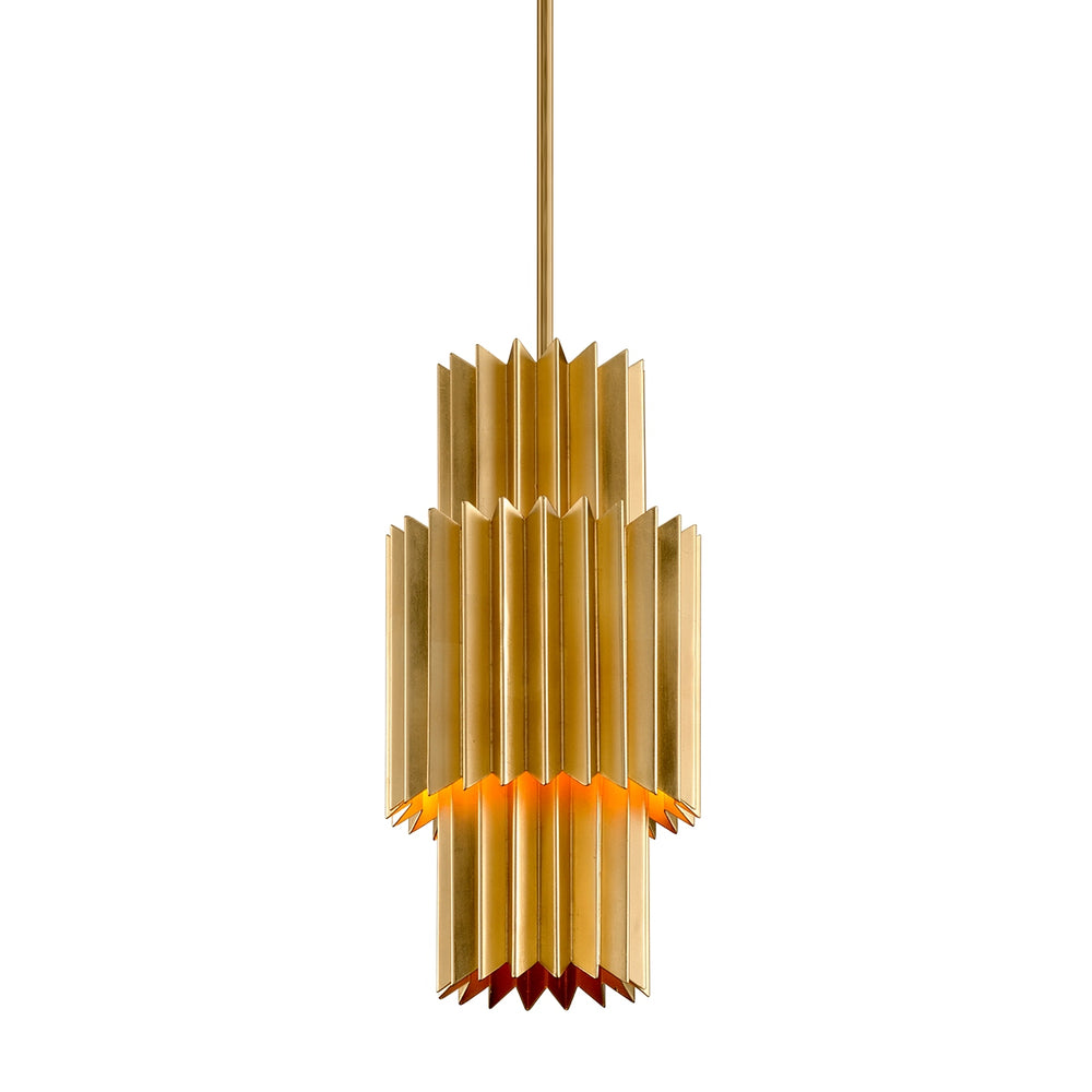 Corbett Lighting Canada - One Light Pendant - Moxy - Gold Leaf- Union Lighting Luminaires Decor