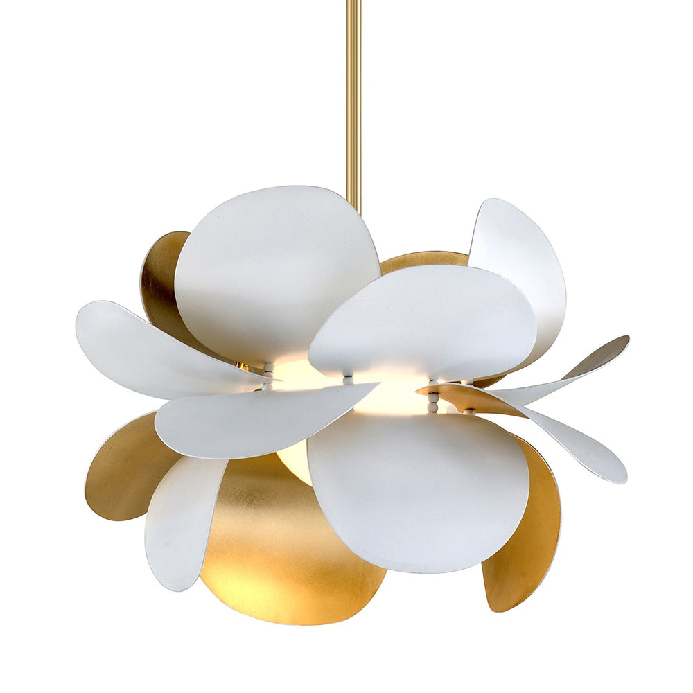 Corbett Lighting Canada - One Light Chandelier - Ginger - Gold Leaf/Soft White Combo- Union Lighting Luminaires Decor