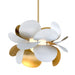 Corbett Lighting - One Light Chandelier - Ginger - Gold Leaf/White- Union Lighting Luminaires Decor
