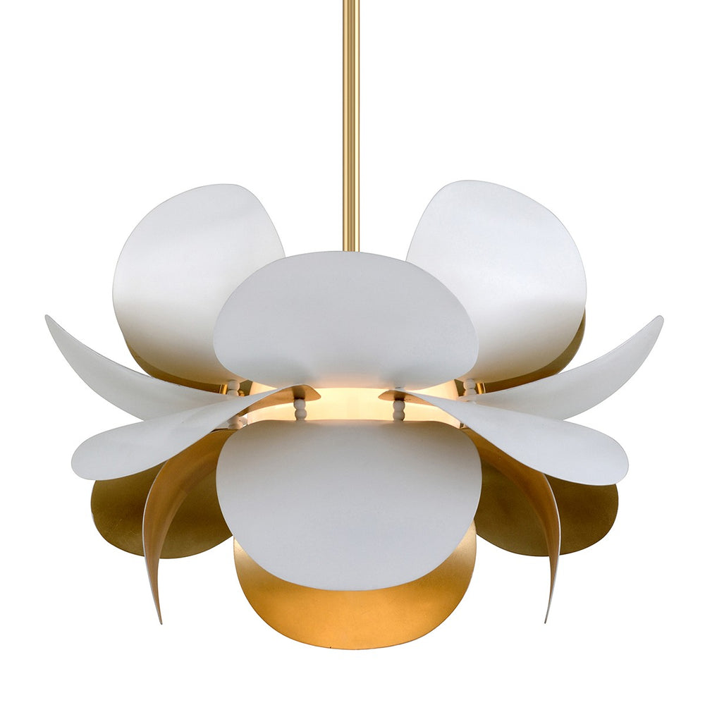 Corbett Lighting Canada - One Light Chandelier - Ginger - Gold Leaf/Soft White Combo- Union Lighting Luminaires Decor