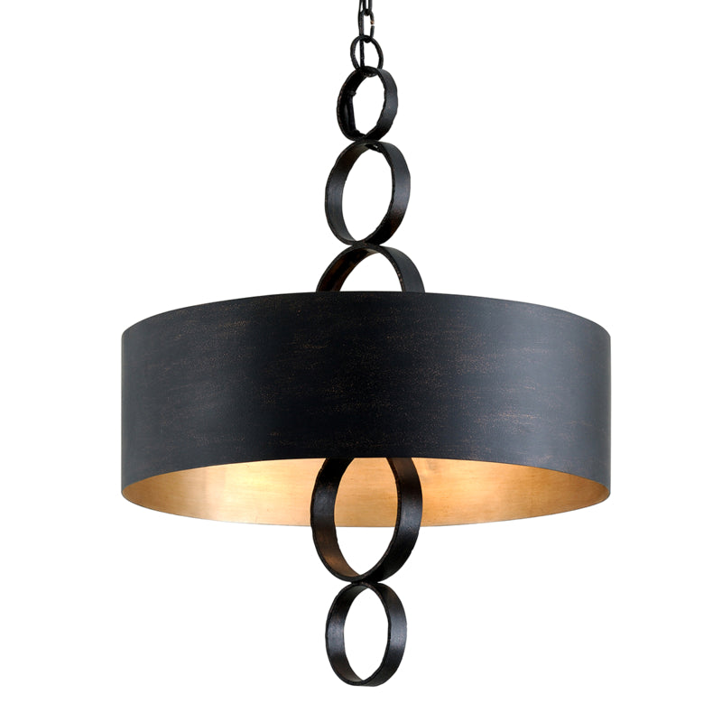 Troy Lighting Canada - Six Light Chandelier - Rivington - Charred Copper- Union Lighting Luminaires Decor