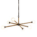Troy Lighting Canada - Six Light Chandelier - Nomad - Bronze- Union Lighting Luminaires Decor