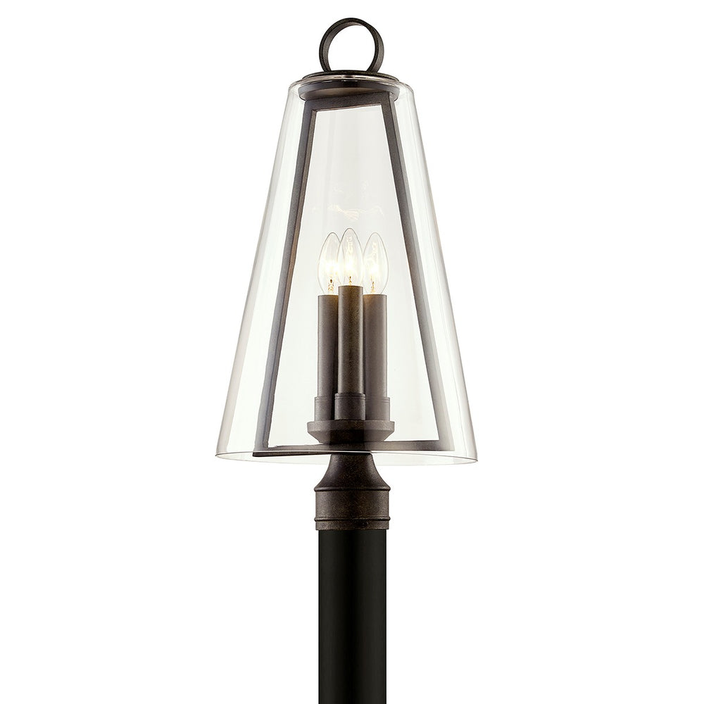 Troy Lighting Canada - Three Light Post Lantern - Adamson - French Iron- Union Lighting Luminaires Decor