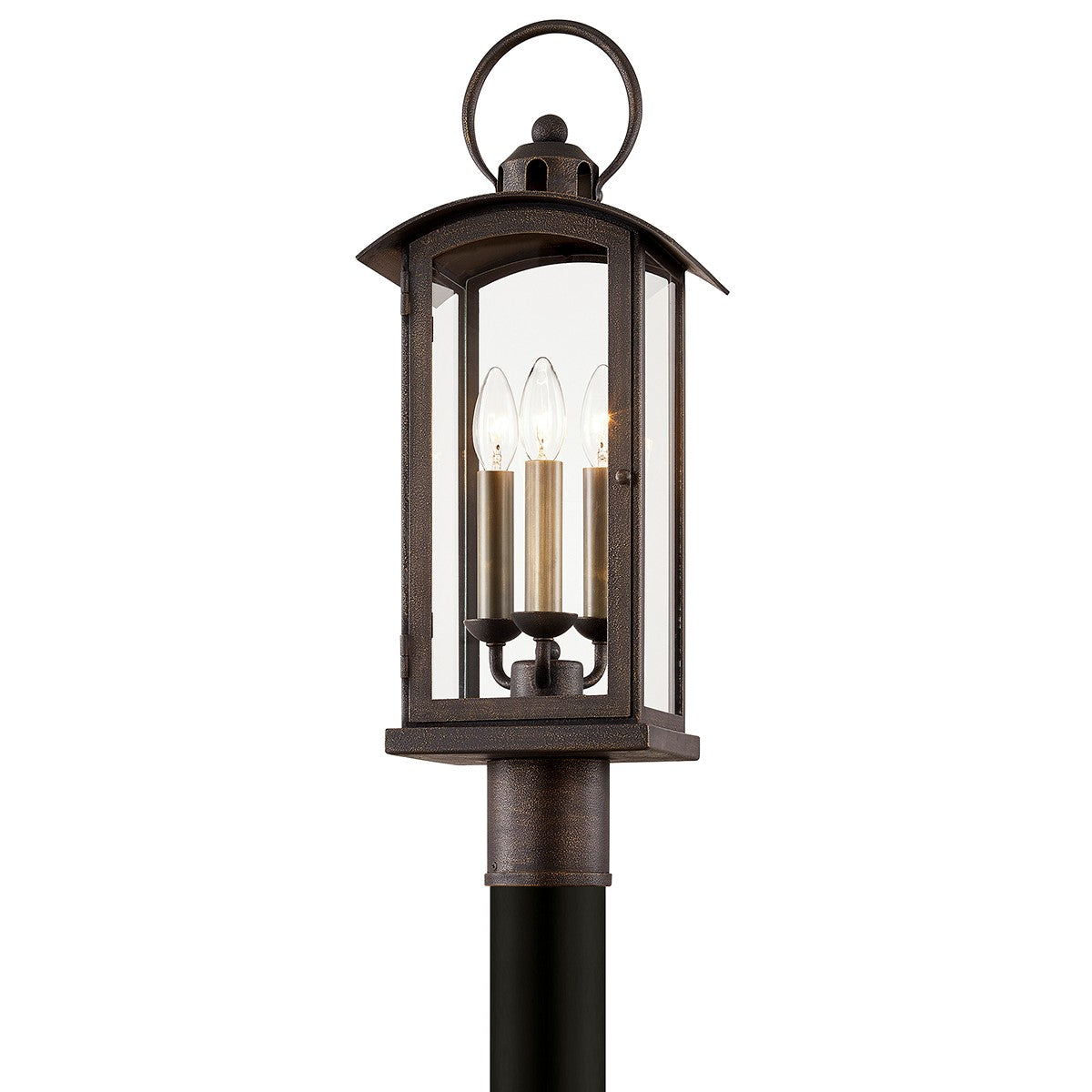 Troy Lighting - Three Light Post Lantern - Chaplin - Vienna Bronze- Union Lighting Luminaires Decor