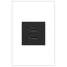 Legrand Canada - Ultra-Fast USB Type-A/A Outlet Module - Outlets - Graphite- Union Lighting Luminaires Decor