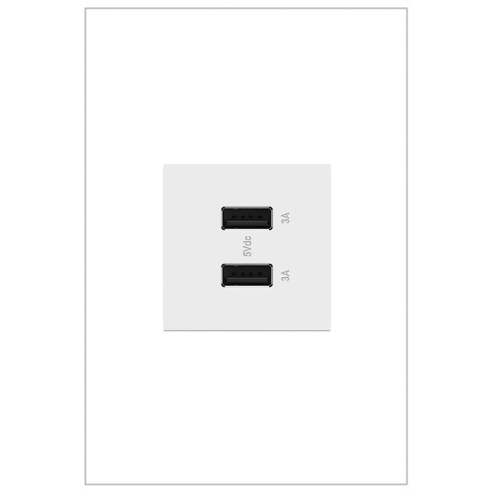 Legrand Canada - Ultra-Fast USB Type-A/A Outlet Module - Outlets - White- Union Lighting Luminaires Decor