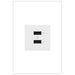 Legrand Canada - Ultra-Fast USB Type-A/A Outlet Module - Outlets - White- Union Lighting Luminaires Decor
