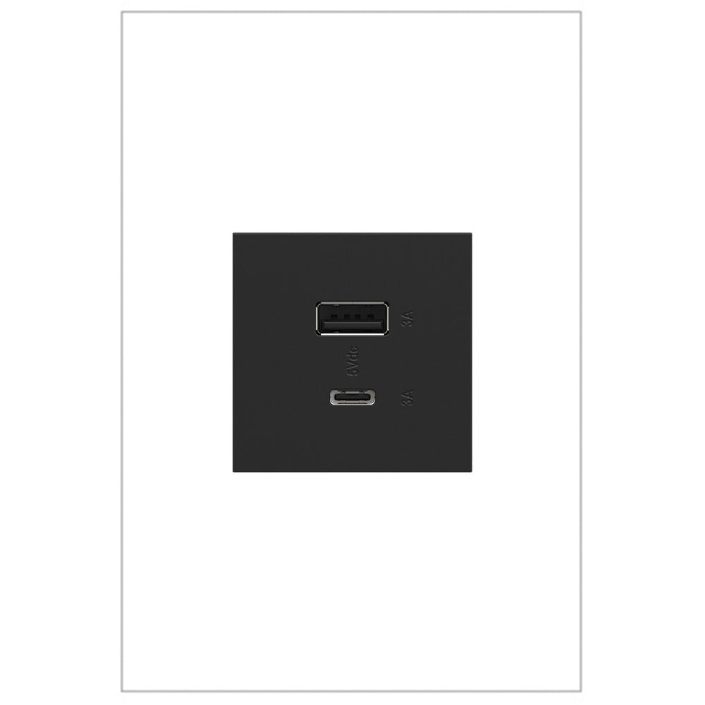 Legrand Canada - Ultra-Fast USB Type-A/C Outlet Module - Outlets - Graphite- Union Lighting Luminaires Decor