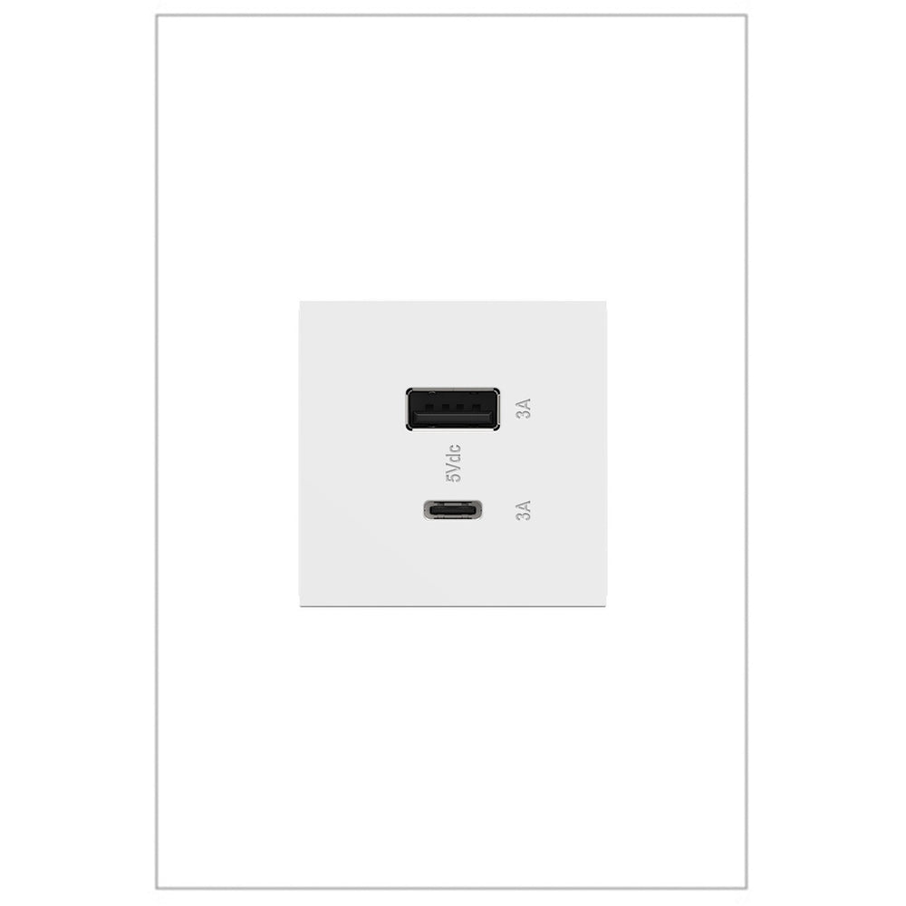 Legrand Canada - Ultra-Fast USB Type-A/C Outlet Module - Outlets - White- Union Lighting Luminaires Decor