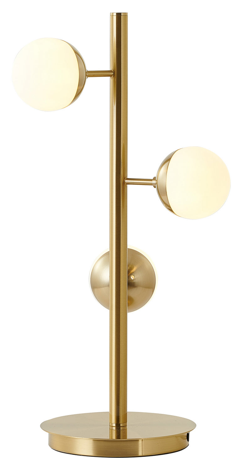 Bethel International Canada - Three Light Table Lamp - Brass- Union Lighting Luminaires Decor