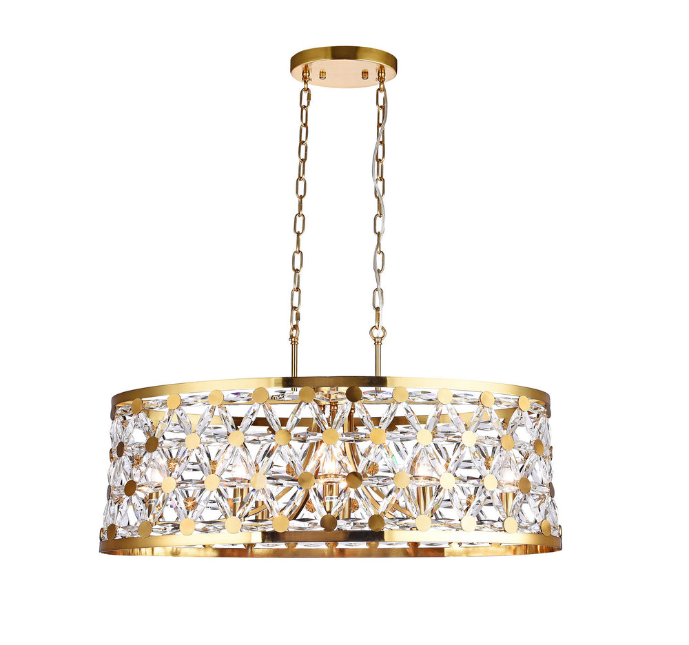 Bethel International Canada - Eight Light Chandelier - Copper- Union Lighting Luminaires Decor