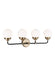 Visual Comfort Studio Canada - Four Light Wall / Bath - Cafe - Satin Brass- Union Lighting Luminaires Decor