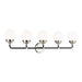 Visual Comfort Studio Canada - Five Light Wall / Bath - Cafe - Brushed Nickel- Union Lighting Luminaires Decor