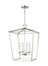 Visual Comfort Studio Canada - Four Light Lantern - Dianna - Brushed Nickel- Union Lighting Luminaires Decor