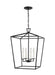 Visual Comfort Studio Canada - Four Light Lantern - Dianna - Midnight Black- Union Lighting Luminaires Decor