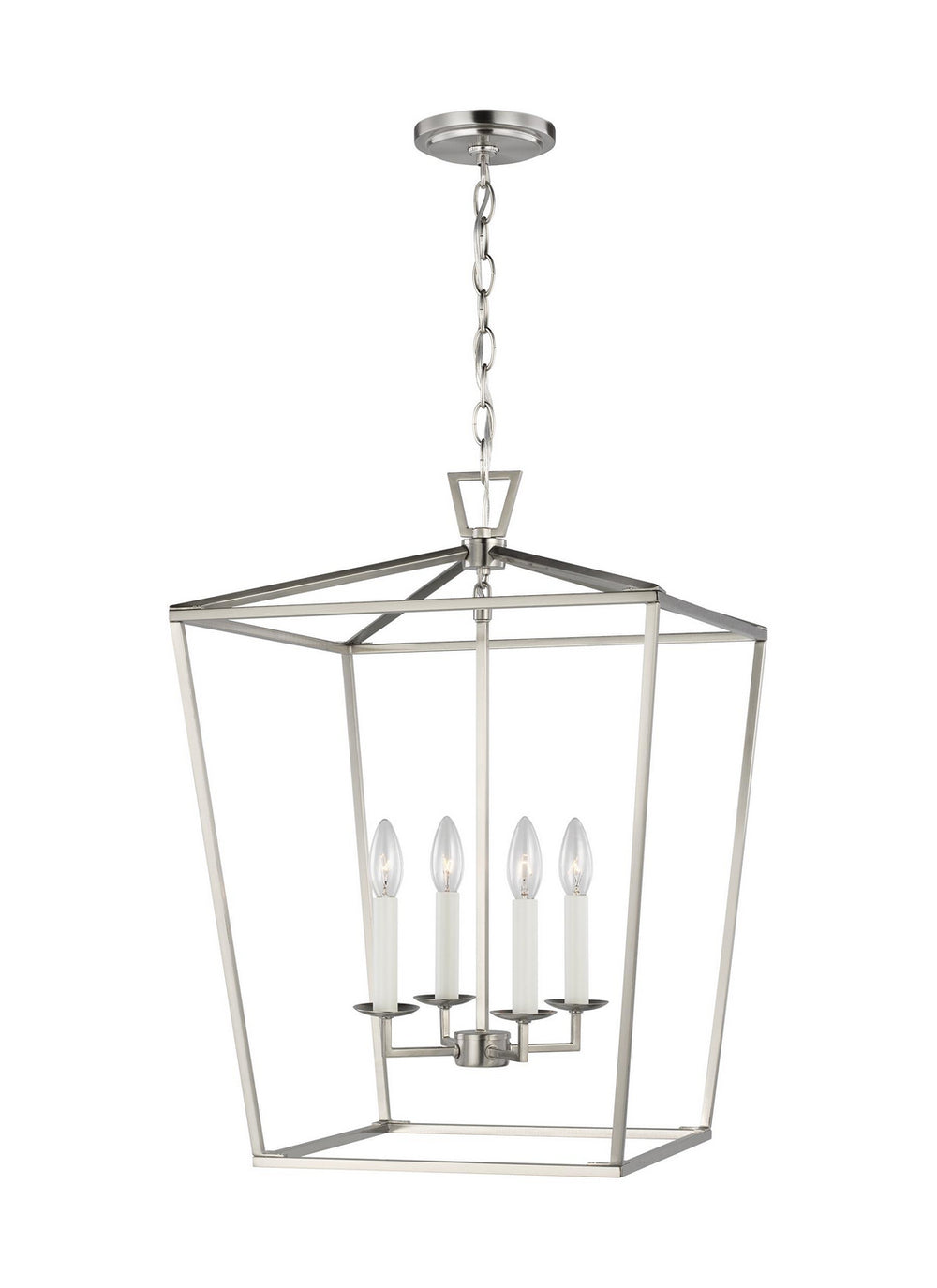 Visual Comfort Studio Canada - Four Light Lantern - Dianna - Brushed Nickel- Union Lighting Luminaires Decor