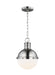 Visual Comfort Studio Canada - One Light Mini Pendant - Hanks - Brushed Nickel- Union Lighting Luminaires Decor