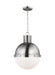 Visual Comfort Studio Canada - One Light Pendant - Hanks - Brushed Nickel- Union Lighting Luminaires Decor