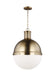 Visual Comfort Studio Canada - One Light Pendant - Hanks - Satin Brass- Union Lighting Luminaires Decor