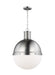 Visual Comfort Studio Canada - One Light Pendant - Hanks - Brushed Nickel- Union Lighting Luminaires Decor