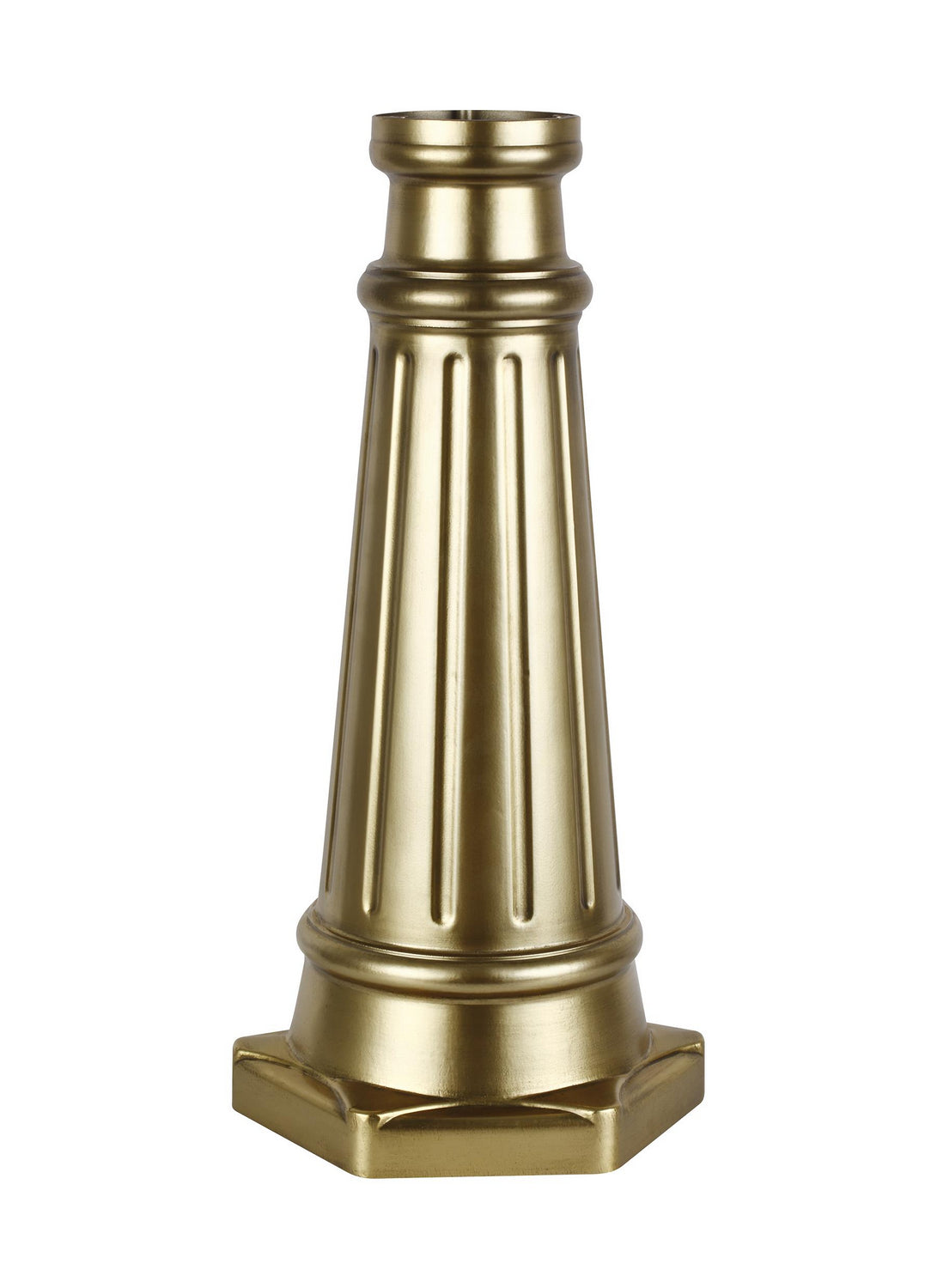Generation Lighting Canada. - Post Base - Outdoor Post Base - Painted Distressed Brass- Union Lighting Luminaires Decor