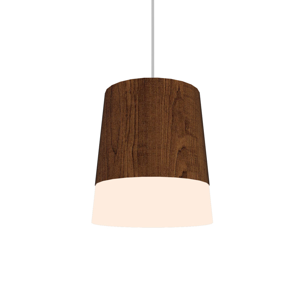 Accord Lighting - One Light Pendant - Conical - Imbuia- Union Lighting Luminaires Decor