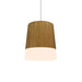 Accord Lighting - One Light Pendant - Conical - Louro Freijo- Union Lighting Luminaires Decor