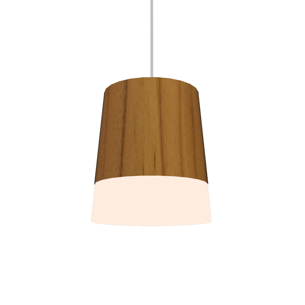 Accord Lighting - One Light Pendant - Conical - Teak- Union Lighting Luminaires Decor