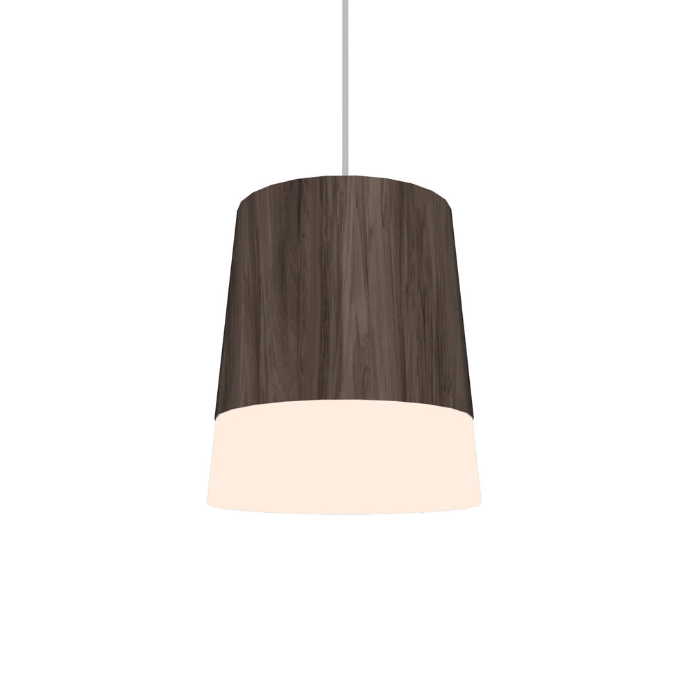 Accord Lighting - One Light Pendant - Conical - American Walnut- Union Lighting Luminaires Decor
