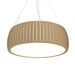 Accord Lighting - Three Light Pendant - Barrel - Maple- Union Lighting Luminaires Decor