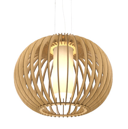 Accord Lighting - One Light Pendant - Stecche di Legno - Louro Freijo- Union Lighting Luminaires Decor