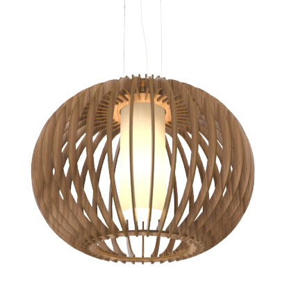 Accord Lighting - One Light Pendant - Stecche di Legno - American Walnut- Union Lighting Luminaires Decor