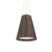 Accord Lighting - Three Light Pendant - Conical - American Walnut- Union Lighting Luminaires Decor