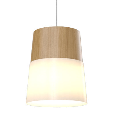 Accord Lighting - One Light Pendant - Conical - Louro Freijo- Union Lighting Luminaires Decor