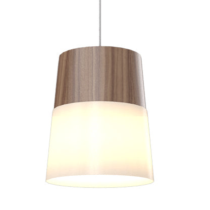Accord Lighting - One Light Pendant - Conical - American Walnut- Union Lighting Luminaires Decor