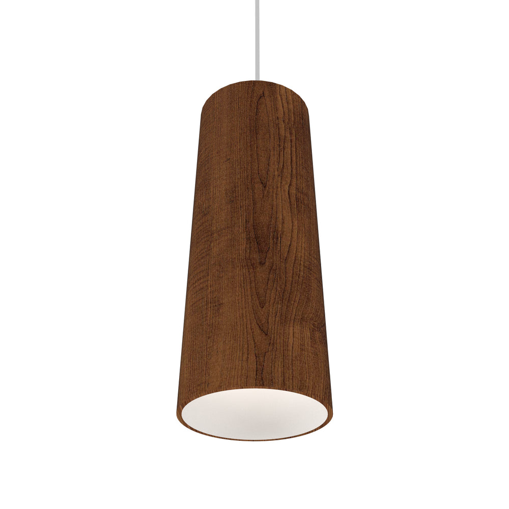 Accord Lighting - One Light Pendant - Conical - Imbuia- Union Lighting Luminaires Decor