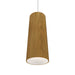 Accord Lighting - One Light Pendant - Conical - Louro Freijo- Union Lighting Luminaires Decor